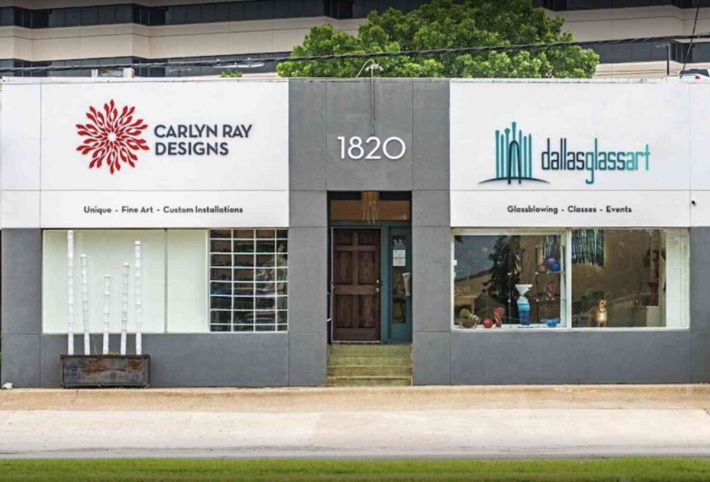 Dallas Glass Arts Design District storefront