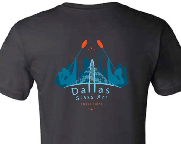 Dallas Glass Art Black T-shirt