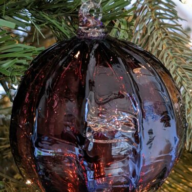 Zodax Swirl Blown Glass Ball Ornaments 6-Piece Set in Clear | Medium | Lord & Taylor