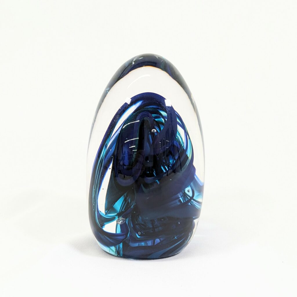 Nebula Sculpture (Large) - Blue & Green | Dallas Glass Art